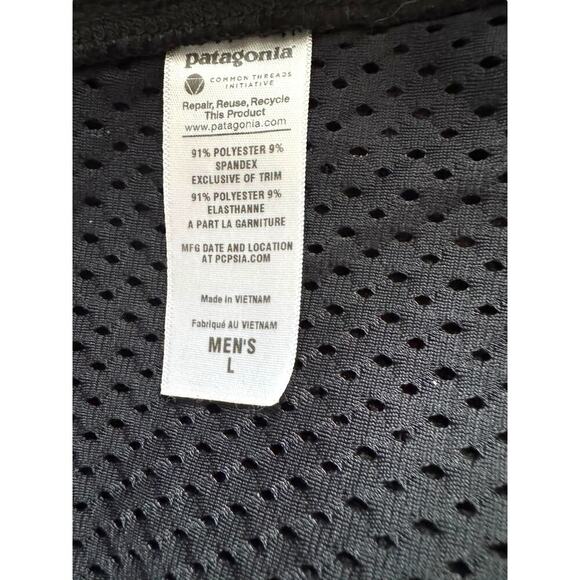 Rare Patagonia Softshell Jacket Men’s L – & Triple Triangle embroidered Black - Picture 12 of 14